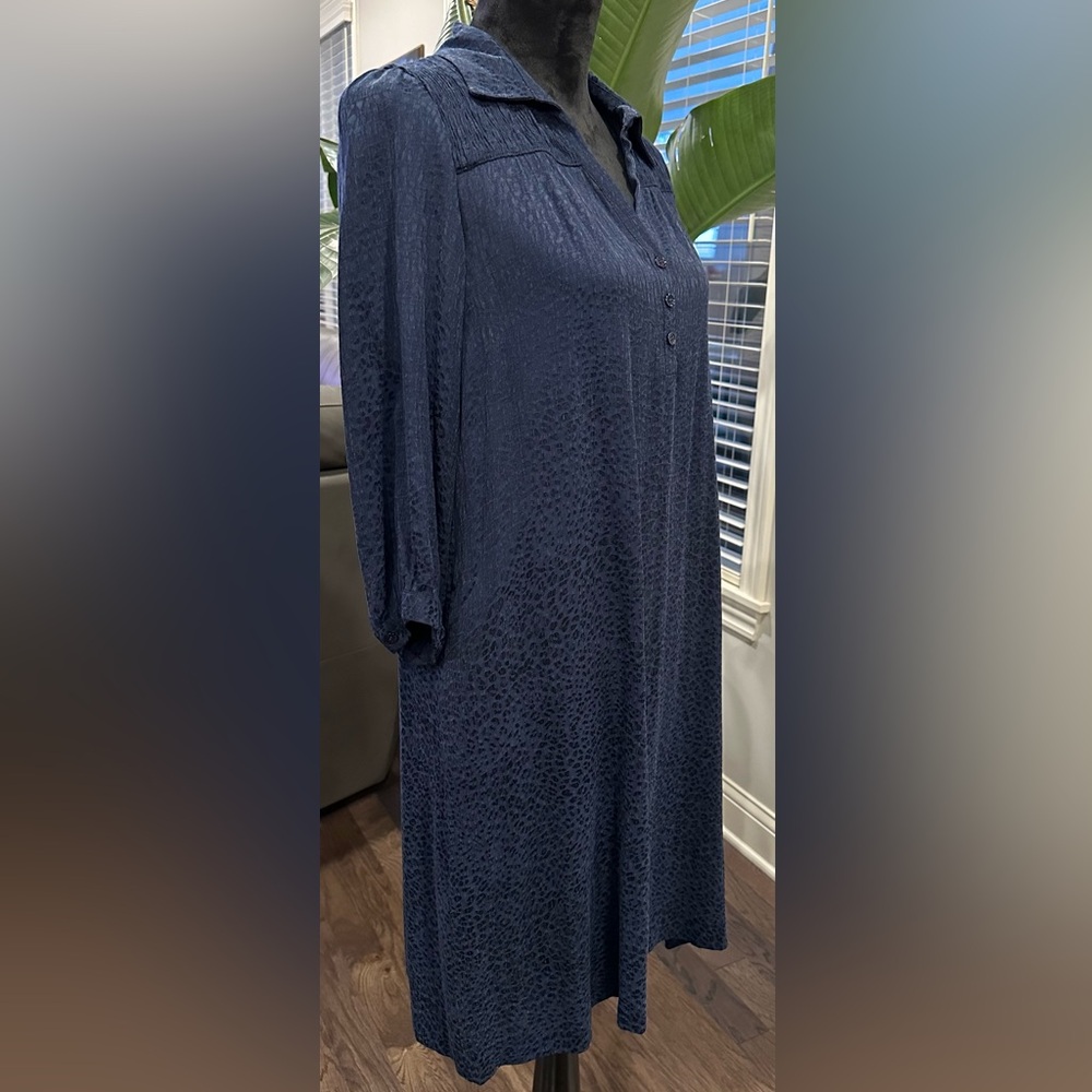 ✨NWT✨ Gerard Darel Blue & Black Cheetah Print Janelle Dress Size 36 (US Size 4) - Picture 9 of 16